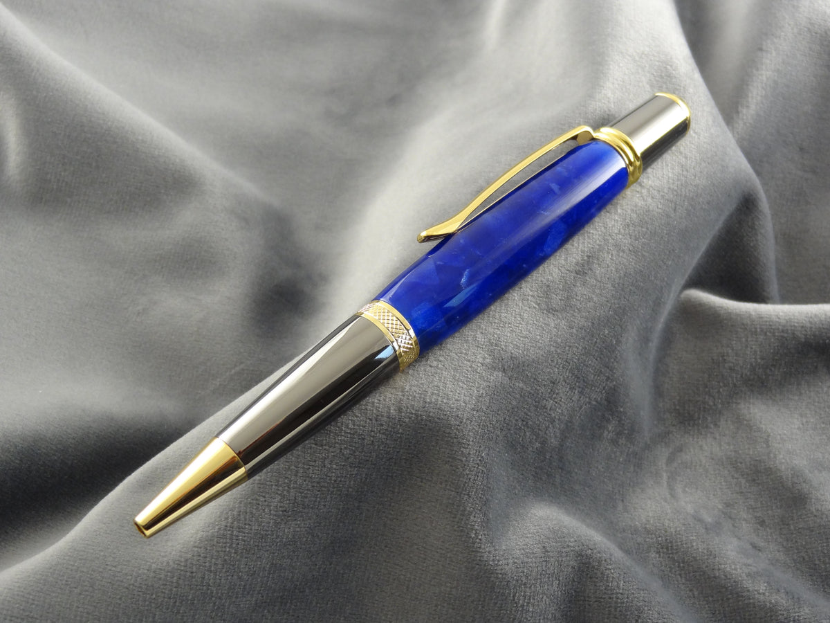 Deep Ocean Blue Acrylic Ink Pen