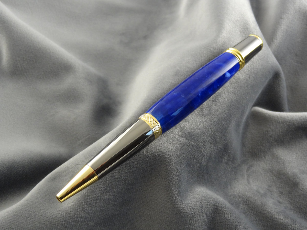 Deep Ocean Blue Acrylic Ink Pen