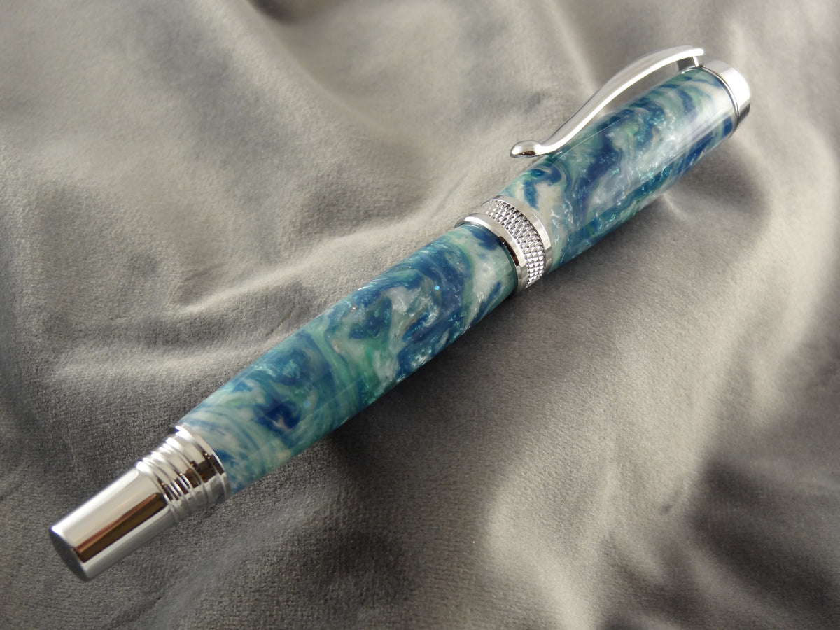 Ocean Swirls Rollerball Ink Pen