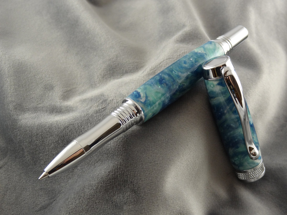Ocean Swirls Rollerball Ink Pen