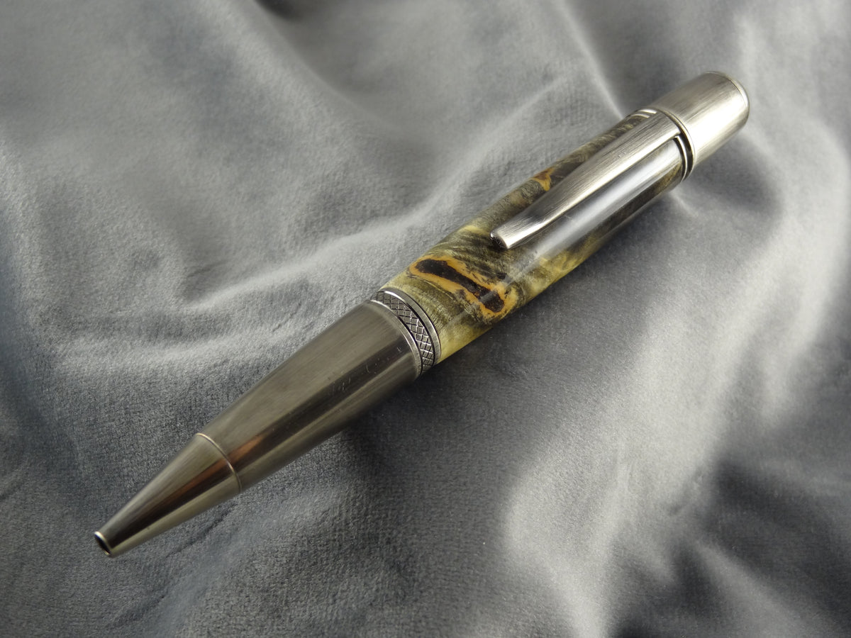 Dark Buckeye Burl Rollerball Ink Pen