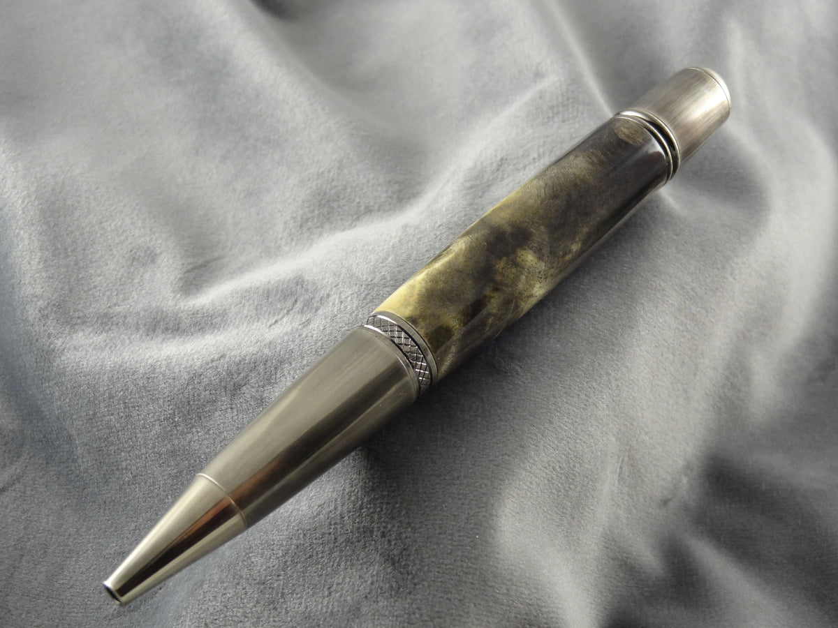 Dark Buckeye Burl Rollerball Ink Pen
