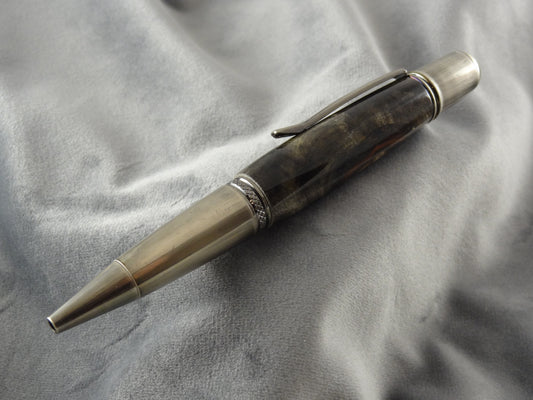 Dark Buckeye Burl Rollerball Ink Pen