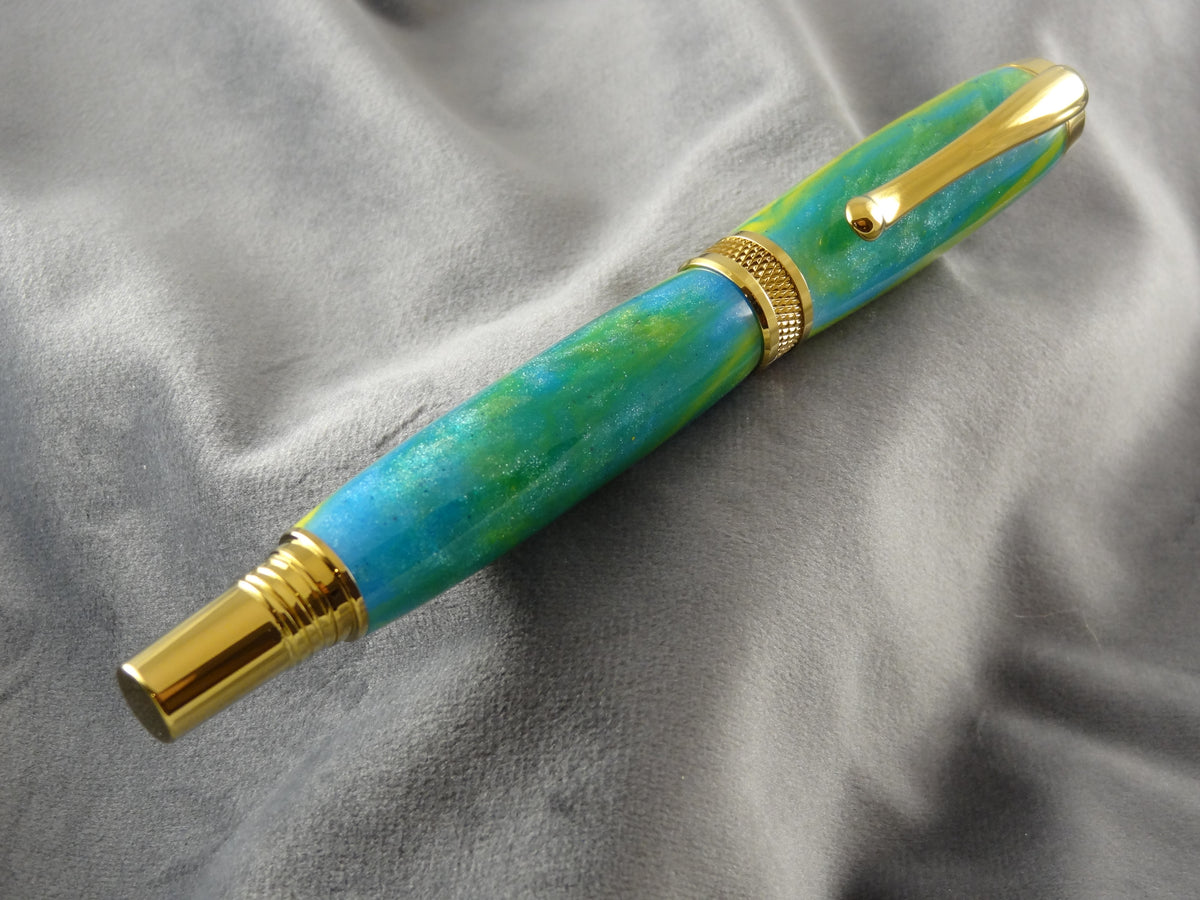 Green Leprechaun Rollerball Ink Pen