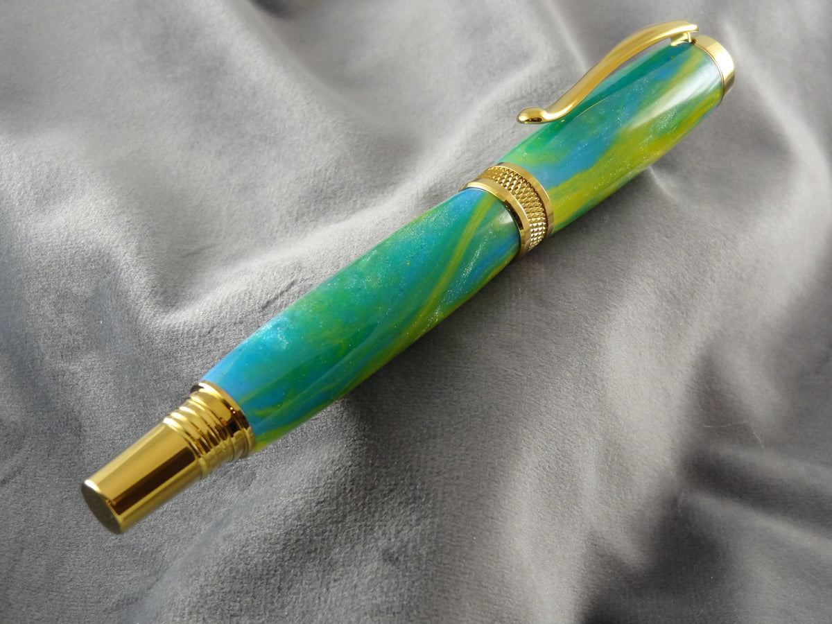 Green Leprechaun Rollerball Ink Pen