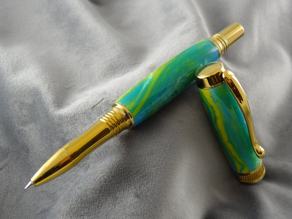Green Leprechaun Rollerball Ink Pen