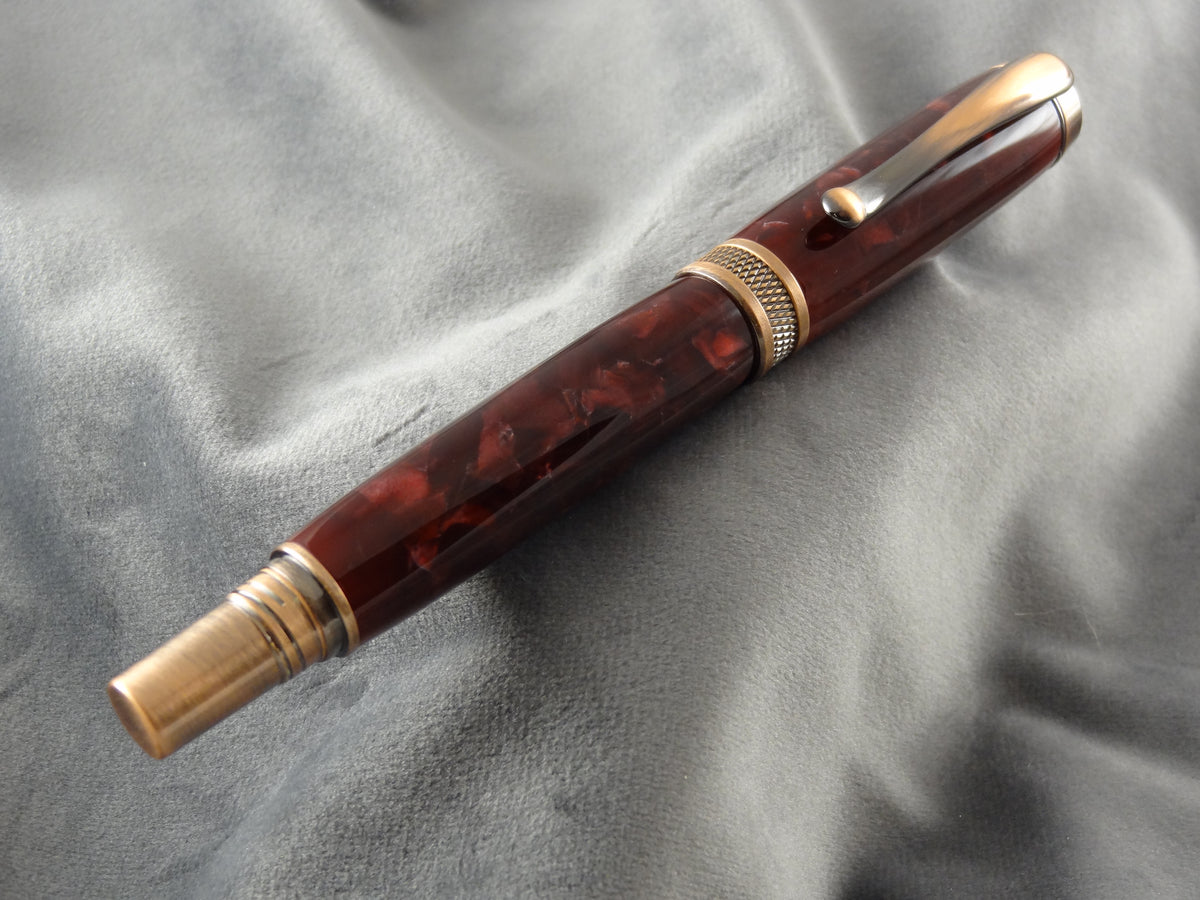 Crimson Red Rollerball Ink Pen
