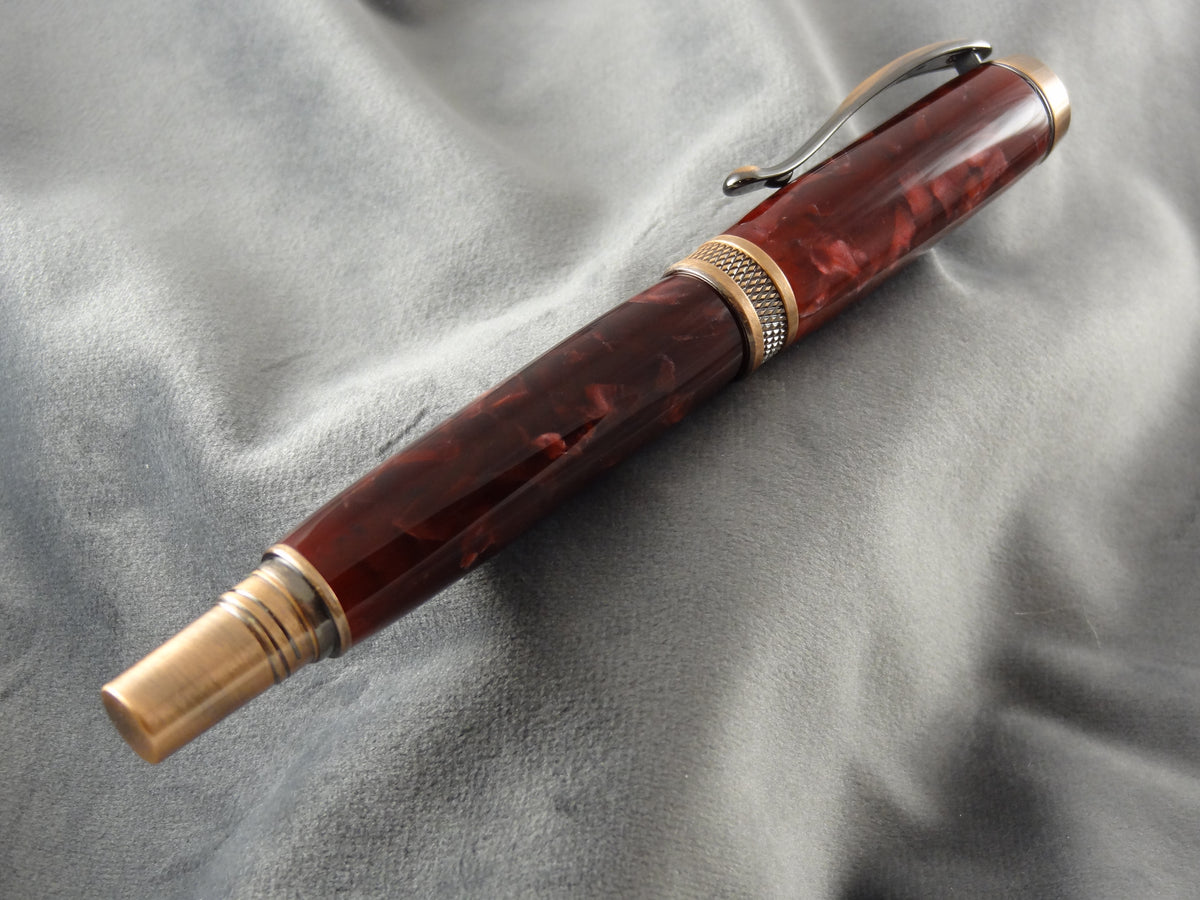 Crimson Red Rollerball Ink Pen