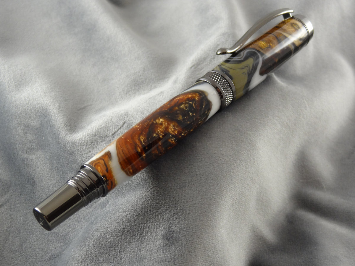 Mexican Lace Agate Rollerball Ink Pen
