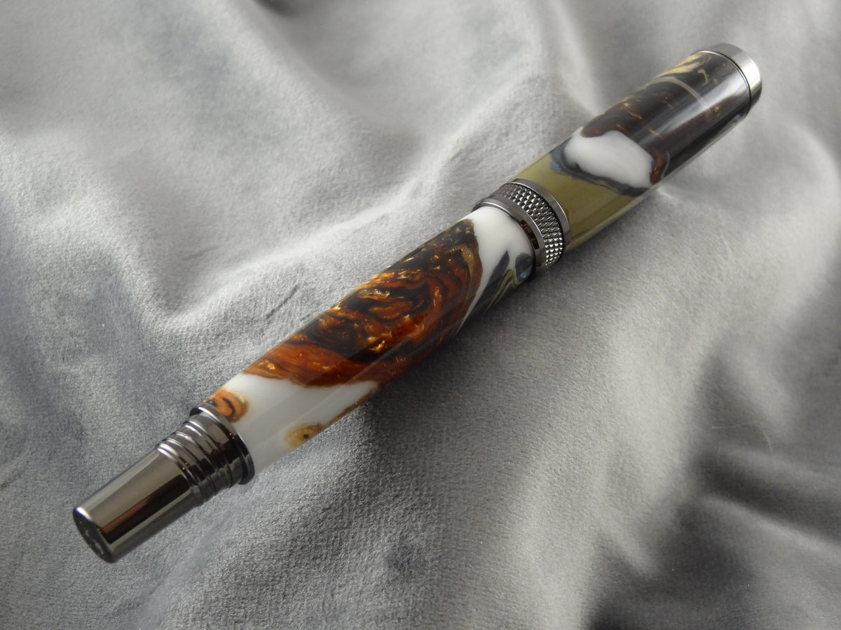 Mexican Lace Agate Rollerball Ink Pen