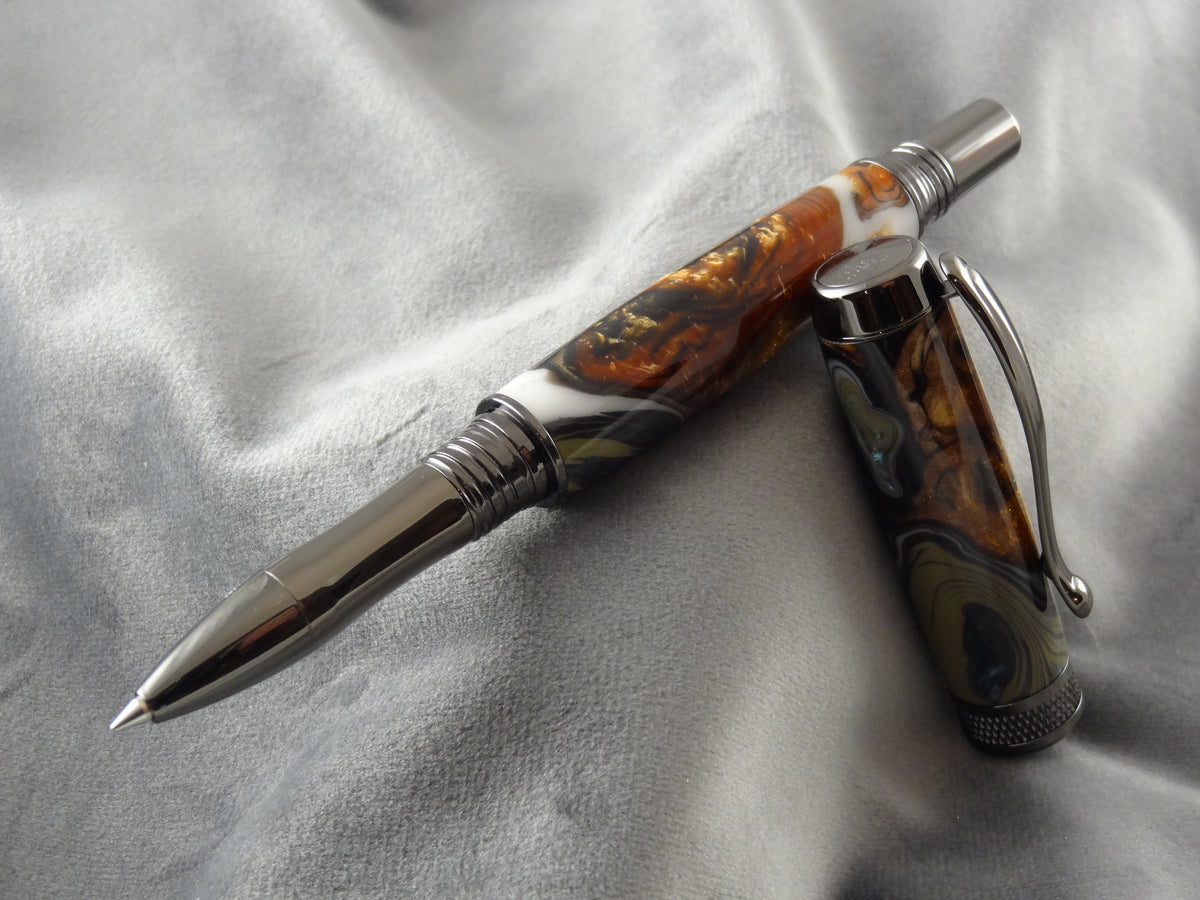 Mexican Lace Agate Rollerball Ink Pen