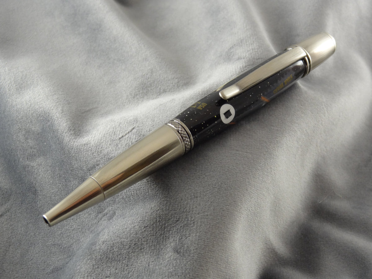Star Wars Millennium Falcon Round Top Acrylic Ink Pen with COA