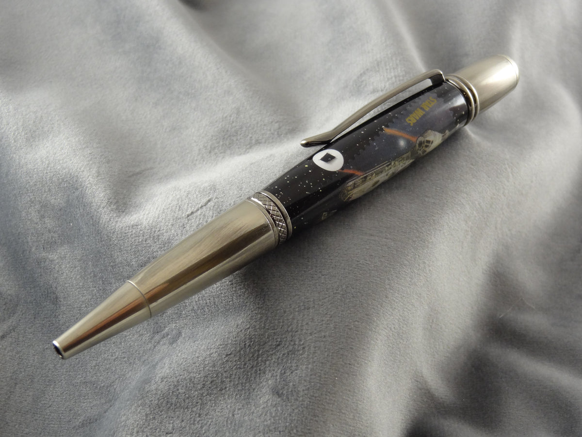 Star Wars Millennium Falcon Round Top Acrylic Ink Pen with COA