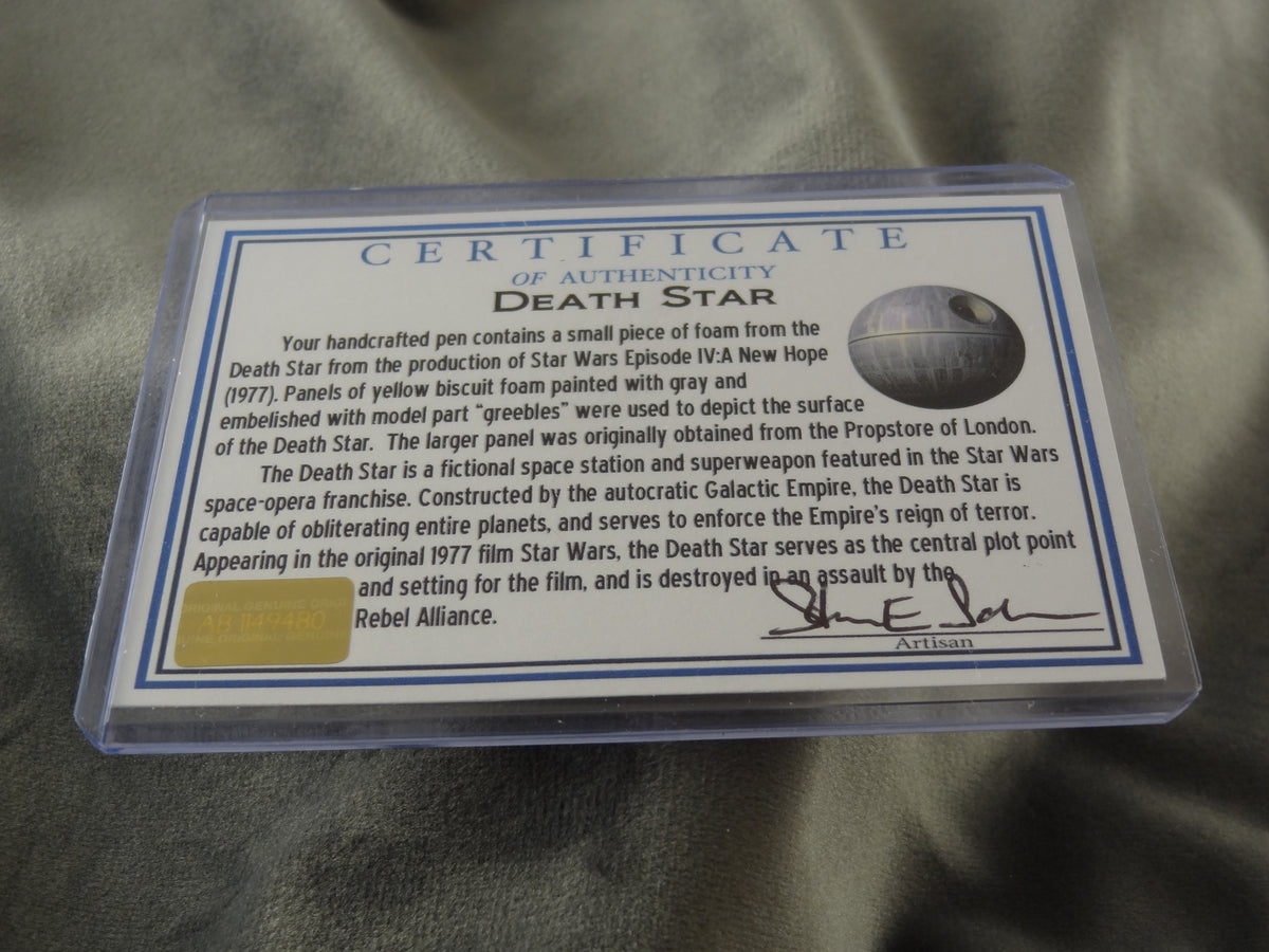 Star Wars Death Star Rollerball Ink Pen with COA
