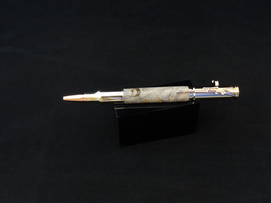 Bolt Action Buckeye Burl Ink Pen