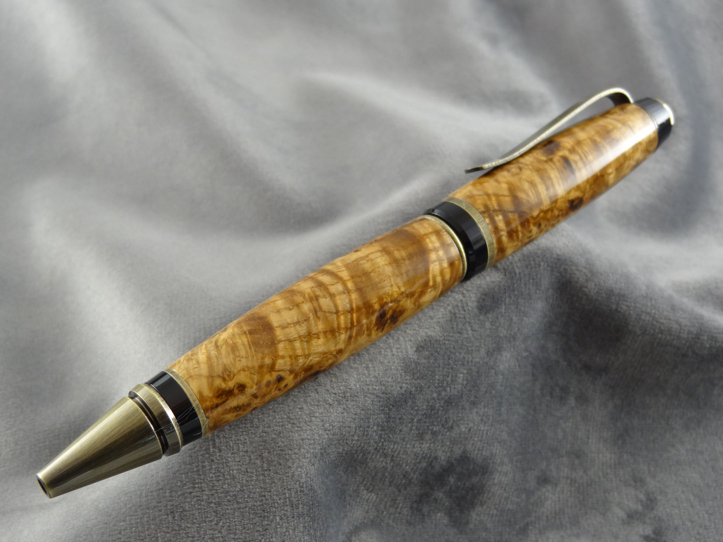 Spalted Curly Maple Ink Pen