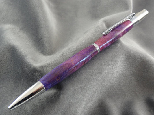 Maple Purple & Burgundy Click Pen