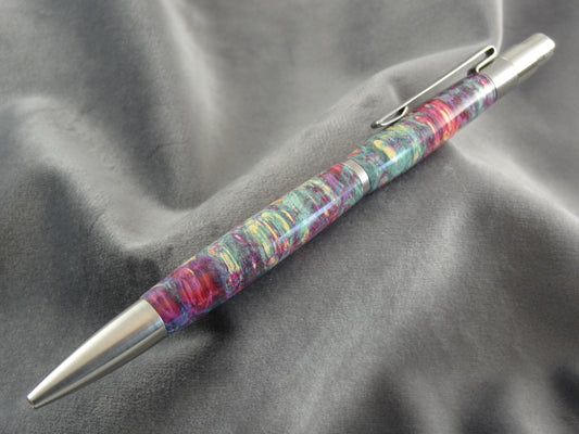 Box Elder Burl Triple Dyed Ink Pen