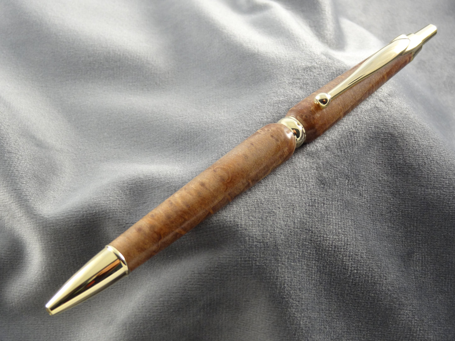 Redwood Lace Burl Click Ink Pen