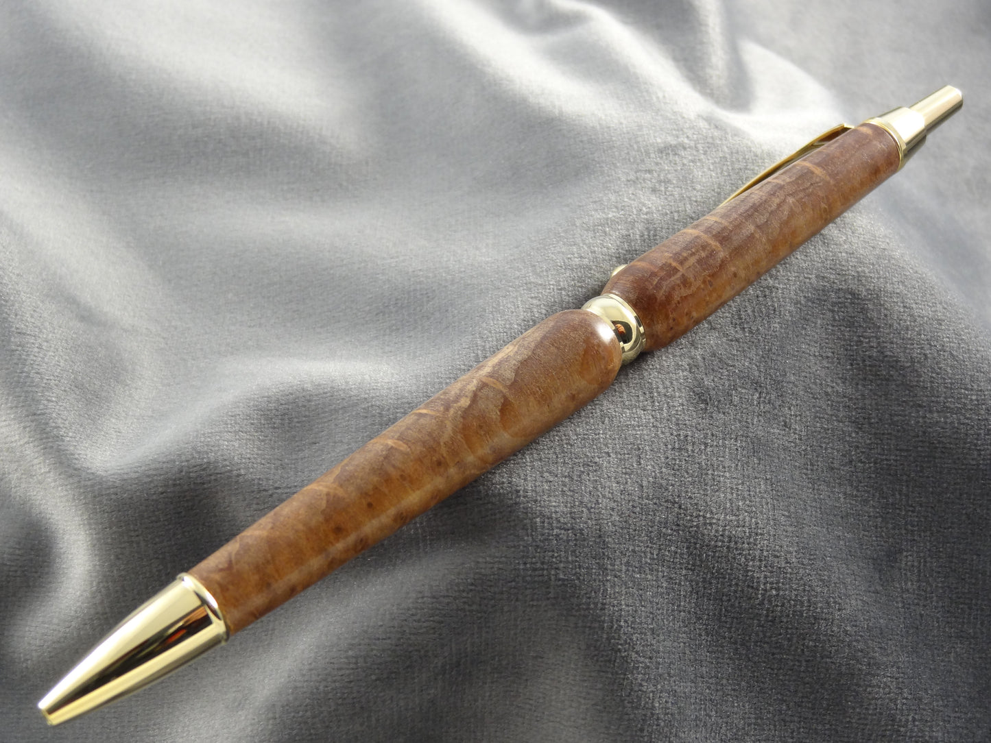 Redwood Lace Burl Click Ink Pen