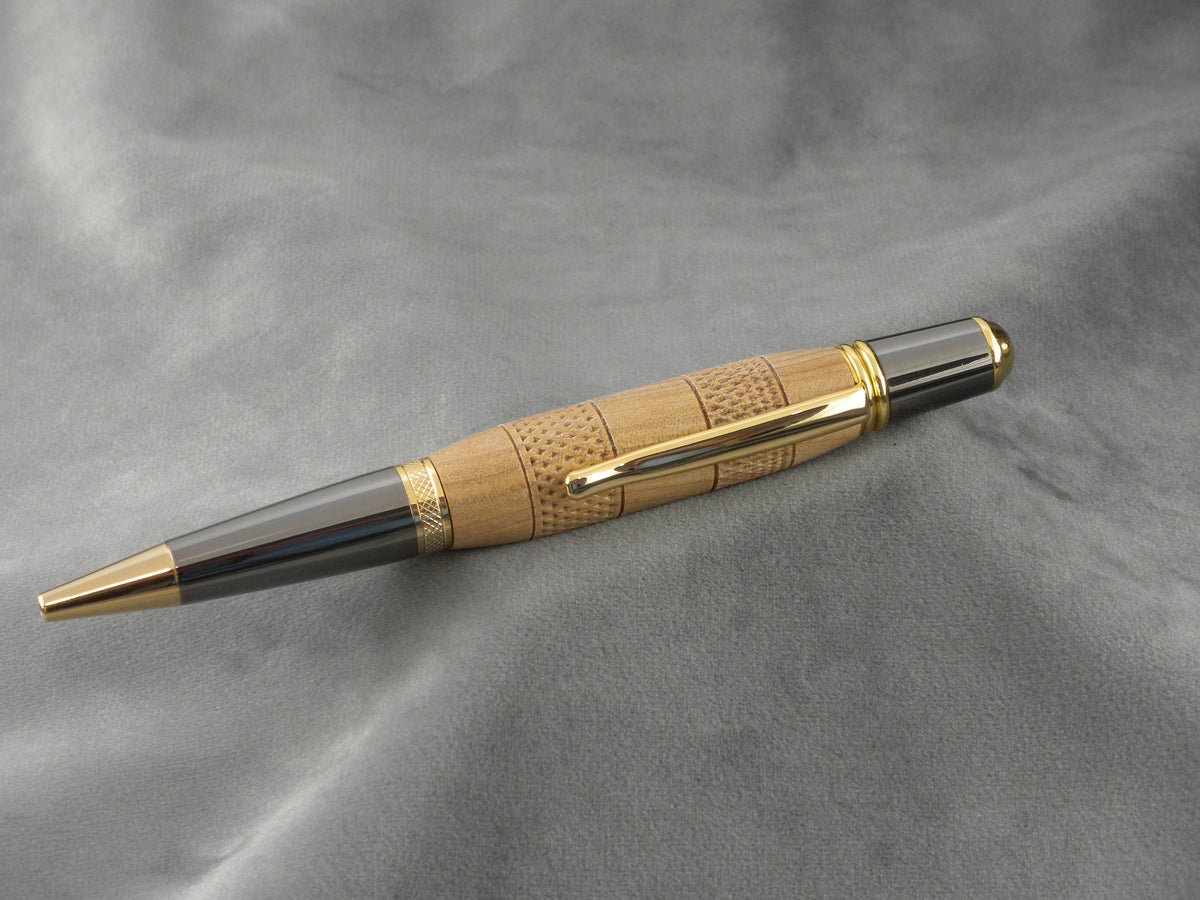 Oak Ballpoint Pen with Texture