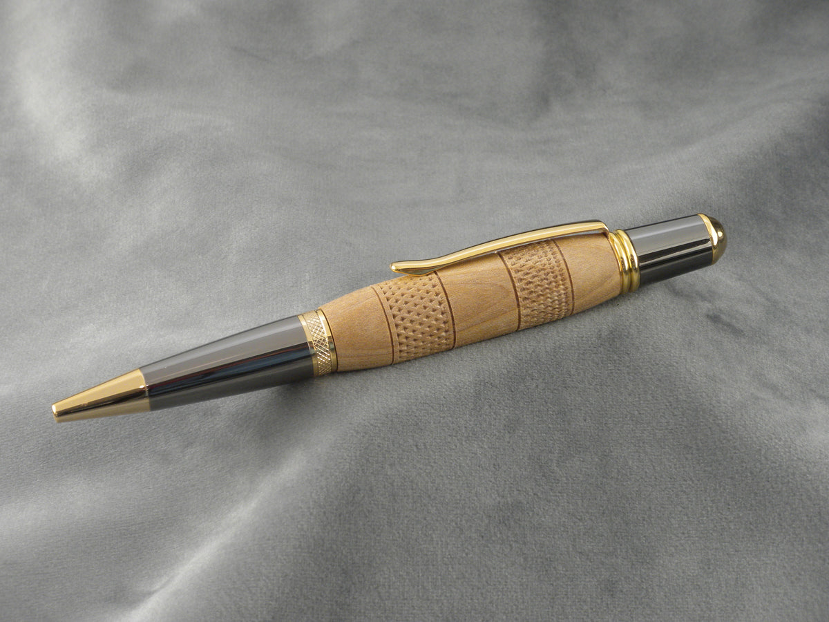 Oak Ballpoint Pen with Texture