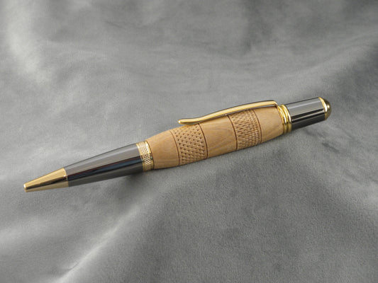 Oak Ballpoint Pen with Texture