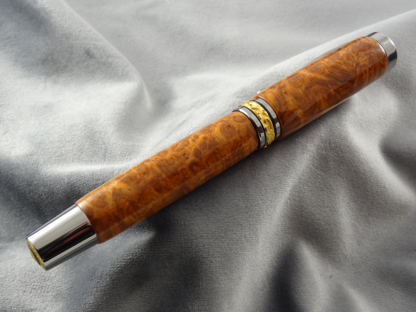 Amboyna Burl Rollerball Ink Pen